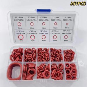 Oil Heat Resistant Nitrile Rubber Metric O Rings Kit 390Pcs Mixed Silicone Sealing Gasket Box Pack Car Leakproof Repair Parts