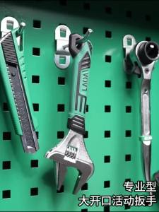LAOA | LAOA Short Handle Wrench Light Weight Adjustable Thin Pointed Tip Wide-angle Large Opening Spanner 6" 8" Household Repair Tool