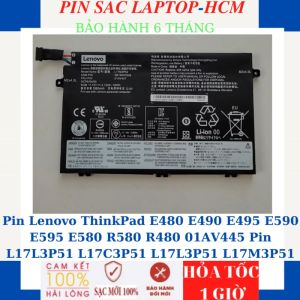 Pin Lenovo ThinkPad E480 E490 E495 E590 E595 E580 R580 R480 01AV445 Pin Lenovo L17L3P51 L17C3P51 L17L3P51 L17M3P51