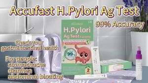 Helicobacter pylori Antigen Cassette - ACCUFAST Test for Helicobacter pylori Infection - 99% Accuracy, Suitable for Detecting H. pylori in Gastrointestinal Tract
