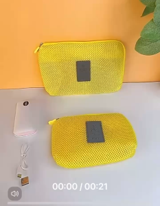 BB026 Travel Digital Storage Pouch with USB Charger Cable Data Storage Bag Portable Digital Organization Bag