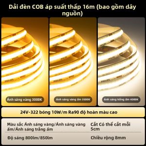 Philips | Đèn LED Dải COB Điện Áp Thấp 24V Tuyến Tính Tự Dính