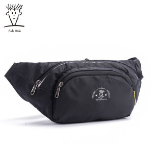 Fido Dido กีฬากลางแจ้งกันน้ําวิ่งโทรศัพท์มือถือเงินเอวกระเป๋าผู้ชายความจุขนาดใหญ่กระเป๋าซิป