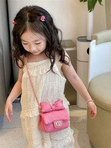 Kids Bag Online Red Ocean Style Girl Baby Crossbody Bag Girl All-Matching Crossbody Bag Fashion Princess Quilted Chain Bag