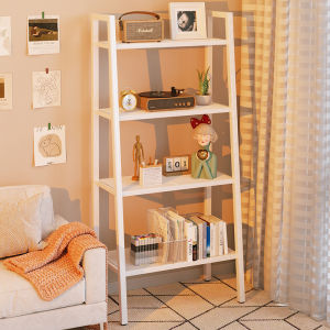 XUXU 5 Tier Bookshelf Storage Rack Office Living Room Kitchen Rack Rak Buku Slanted Shelves Iron Rack Snack Frame Serbaguna Buku Rak Besi Leberg 书架