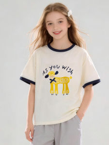 DOMIO | Girls Thin Cartoon T-Shirt Summer New