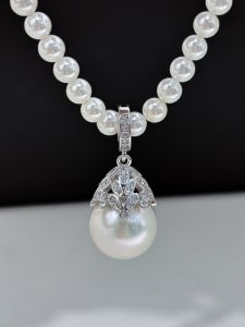 S925 เงินสเตอร์ลิง DIY Pearl จี้ที่ว่างเปล่าผู้ถือ Gold และ Silver สีรอบลูกปัด 11-13 มม.แฟชั่นเครื่องประดับอุปกรณ์เสริม