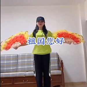 2pcs Kipas Menari Tari Kipas Nari Besar Tradisional Kipas Penari Kipas Rumbai Tari Kipas Untuk Menari