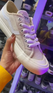 SABA Veloz Corduroy Off White - Sepatu Sneakers Casual Pria Wanita Original 100% VLZC 06