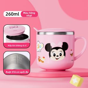 Disney | Cốc Uống cho Trẻ Em có Dấu Đo Sử dụng Hút thẳng và Ống Hút