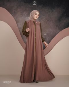 [READY] SPECIAL PRICE!! Delica Dress Choco XXL by Nadheera Luxury