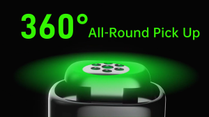 Maono T1 mini Wireless Lavalier Microphone AI Noise Cancelling Microphone Mini Mic with Maono Link App and 4 Levels Noise Reduction for Smart PhoneVloggingLive Streaming