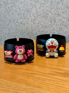 จุดบุหรี่สแตนเลส ลายการ์ตูนน่ารัก สำหรับใช้ในบ้าน สำนักงาน โต๊ะทำงาน ป้องกันการตกหล่น ของขวัญเพื่อน ของขวัญส่วนบุคคล ป้องกันควันบุหรี่