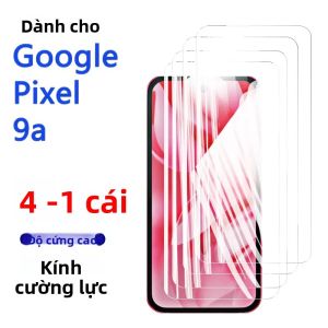 1-4 Chiếc Google Pixel 9a Tấm Bảo Vệ Màn Hình Kính Cường Lực Độ Cứng 9H Chống Trầy Xước Chống Vân Tay Cho Màn Hình 6.3 Inch