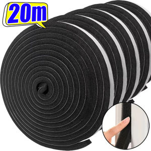 2/20M Door Window Sealing Strips Anti-collision Self Adhesive Sealing Strip Window Door Gap Soundproof Windproof Dustproof Draught Insulation Tape Wholesale