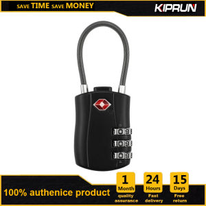 KIPRUN TSA อนุมัติล็อคกระเป๋าเดินทางล็อครหัสศูลกากร TSA 3หลัก กุญแจใส่รหัสไร้กุญแจ Kopor Perjalanan กระเป๋าใส่เสื้อผ้ากุญแจบรหัสล็อกเกอร์
