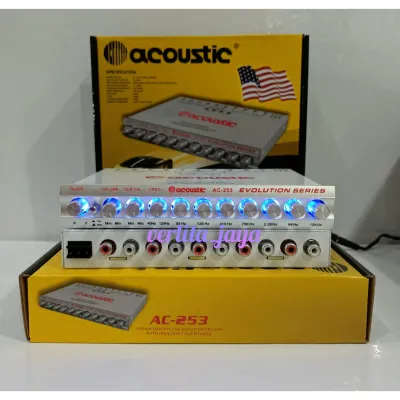 Parametrik preamp ACOUSTIC AC-253 with equalizer subwoofer 11 BAND EVOLUTION SERIES HIGH QUALITY