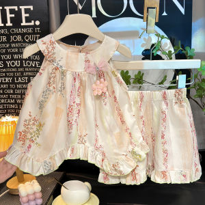 JIFANPAUL | Bộ Quần Áo Phù Hợp Mùa Hè Cho Bé Gái: Áo Thun và Quần Short