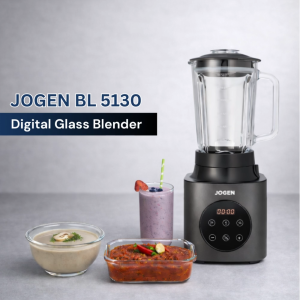JOGEN BL 5130 Digital Glass Blender 1000W 1.5L Ice Crushing Blender for Smoothie Juice & Chili
