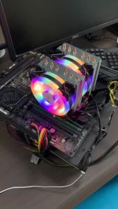 6 Heat Pipes CPU Air Cooler 4PIN PWM Silent Rgb Cooling Fan For Intel 1700 1150 1155 1156 1366 2011 AM3 AM4 AMD AM5