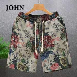 LS Hiển thị quần soóc mùa Hè cỡ lỡn màu tăng quần short giản dị của nam giới thời trang hoa quần đi biển in cá nhân Capri