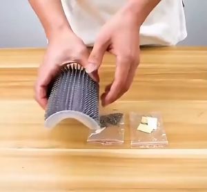 เครื่องปรับแมว นวด 2in1 ร่วง กำลังทำคุณภาพ แปรงแมว หวี นวด แบบติดผนัง