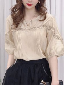 Clearance High-End Foreign Trade Discounted Original Leisure Blouse