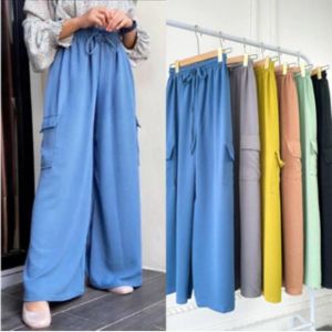 PROMO HEMAT 100 RB DAPET 4 PCS CELANA CARGO CRINKLE AIRFLOW // CELANA PANJANG JUMBO WANITA