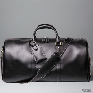 BOLIAO | Retro Horse Leather Large Capacity Travel Duffel Bag 50cm