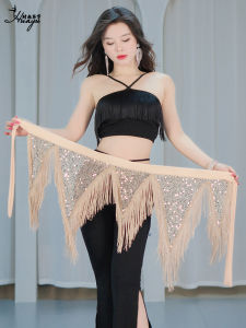 Đai Bụng Khiêu Vũ Bụng Mới Đa Năng Tua Rua Mông Khăn Mông Khiêu Vũ Đông Phương Khăn Tam Giác Không Đều Sân Khấu Biểu Diễn Dây Chuyền