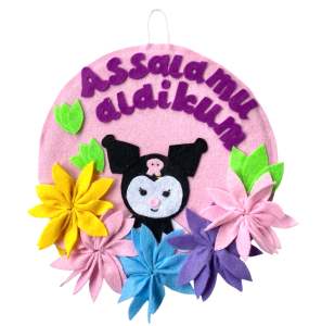 NEW!! Gantungan assalamualaikum kuromi bahan flanel 100% handmade