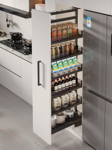 Kitchen Drawer Style Large Monster Multi-Layer Seasoning High Cabinet Storage Rack Wine Rack Snack Shelf Modern Aluminum Alloy