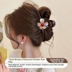 NING ZHOU | Flower Decorative Large Hair Clip