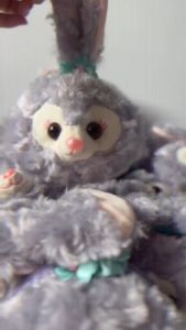 Stella Lou Lavender rabbit coin purse keychain plush toy