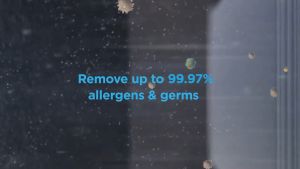 Midea Bladeless Fan with Air Purifier MBF-150P (Blue) SensiCool Technology (Air Volume ≥ 20 m³/min) MBF150P HEPA Kipas