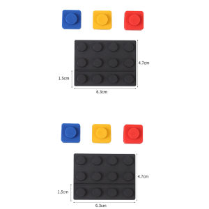 Building Block Shape Cable Organizer Desktop Line Holder USB Cable Organizer Adhesive Holder Freely Assembled Cable Organizer