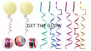 Pita Balon 5 Meter Curly Ribbon Dekorasi Balon Latex Ulang Tahun Warna Warni