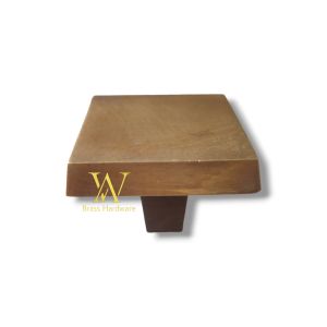 Knob Laci Lemari Meja Kuningan Antik Motif Kotak 4 x 4 cm 1 Pcs