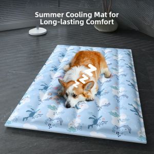 MONLEYTA | Pet Cooling Mat Dog Summer Cool Pad Cat Ice Bed Sleeping Mat Ground Mat Temperature Reducing Products Summer Ice Nest