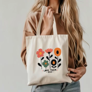 TúI Vải Tote Bag 20xHouse Đeo Vai Họa Tiết Hoa Chử