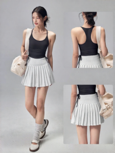 High Waist Anti See-Through Breathable Yoga & Pilates Skirt Set