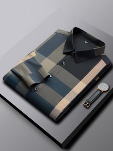 Áo Sơ Mi Nam Tay Ngắn Mùa Hè Paul 2025 Mới Kẻ Sọc Công Sở Thường Ngày Xuân Thu Sọc Áo Sơ Mi Thời Trang Công Sở Mùa Xuân