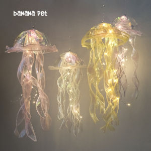 Dreamy Glowing Jellyfish Lamp Pet Dog Banana Light Mobile Lighting Photography Prop Suspension Decorative Festival Lantern