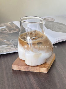Creative Cute Ass Glass Cup Personality Drink Milk Tea Cup Irregular Shape Heat Resistant 450ML Capacity Simple Style