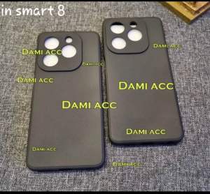 case infinix smart 8 hot 40i infinix zero ultra smart 8 pro smart 8 plus macaron black case soft case hitam