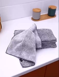 Khăn Lau Microfiber Cao Cấp | Set 10 Cái | Siêu Thấm Hút | Mềm Mịn | Không Xơ | Lau Bếp Kính Gia Dụng