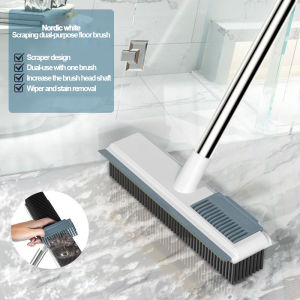 【1-3 Days Delivery】Floor Scrub Brush with Long Handle Stiff Bristle Brush Scrubber Cleaning Brush for Deck Bathroom
