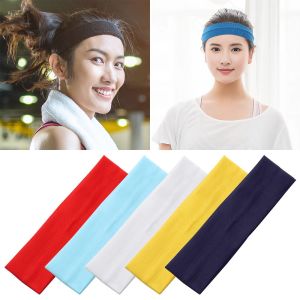 ROLL 1PC Hair Accessories Fitness Yoga Headwear Solid Color Elastic Sports Headbands Yoga Hair Bands