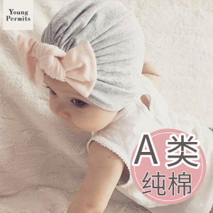 Adorable Baby Girls Spring Autumn Thin Cap Summer Princess Style Knot Hat Newborn Toddler Casual Cotton No Brim Hat