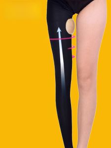 Ultra-Thin Shaping Leggings Compression Tights Non-Ballforming Base Layer Pants for Slimmer Legs And Inner Thigh Sculpting